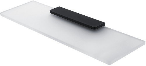 Nimco Maya black Bathroom and shower shelf 40 cm - metal glass MAC-29091B-40-90 - Bathroom Shelf - Main image