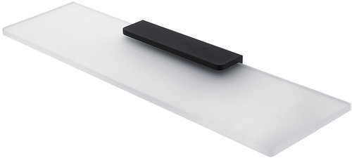 Nimco Maya black Bathroom and shower shelf 50 cm - metal glass MAC-29091B-50-90 - Bathroom Shelf - Main image