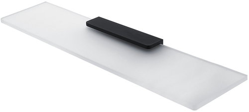 Nimco Maya black Bathroom and shower shelf 60 cm - metal glass MAC-29091B-60-90 - Bathroom Shelf - Main image