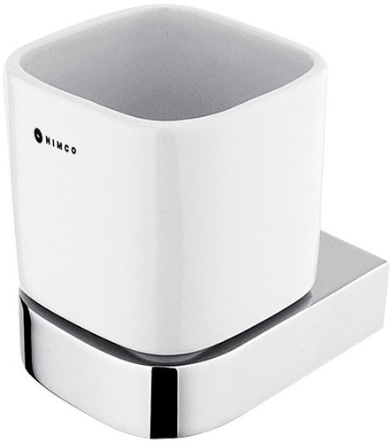 Nimco Stainless steel toothbrush holder - ceramic Nikau chrome NK-30058K-26 - Toothbrush Holder - Main image
