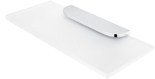 Nimco Shelf for bathroom and shower 20 cm - glass metal Nikau NK-30091B-20-26 - Bathroom Shelf - Main image