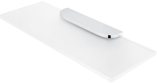 Nimco Shelf for bathroom and shower 30 cm - glass metal Nikau NK-30091B-30-26 - Bathroom Shelf - Main image