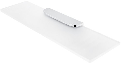 Nimco Shelf for bathroom and shower 50 cm - glass metal Nikau NK-30091B-50-26 - Bathroom Shelf - Main image