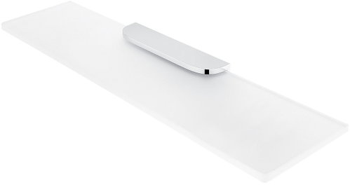 Nimco Shelf for bathroom and shower 60 cm - glass metal Nikau NK-30091B-60-26 - Bathroom Shelf - Main image