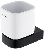 NIMCO Nikau black toothbrush holder, ceramic cup - Toothbrush Holder