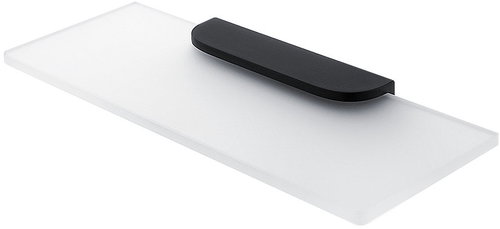 Nimco Bathroom and shower shelf 30 cm - glass black Nikau NKC-30091B-30-90 - Bathroom Shelf - Main image