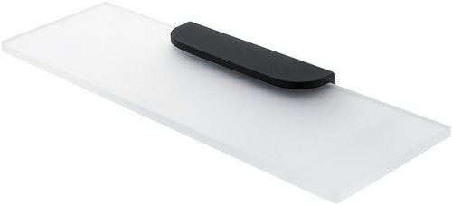 Nimco Bathroom and shower shelf 40 cm - glass black Nikau NKC-30091B-40-90 - Bathroom Shelf - Main image