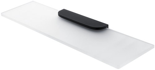 Nimco Bathroom and shower shelf 50 cm - glass black Nikau NKC-30091B-50-90 - Bathroom Shelf - Main image