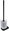 Stainless steel toilet brush - glass Nikau black NKC-30094CN-90