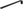Nimco Single stainless steel towel holder 39 cm - Nikau black NKC-30097-90