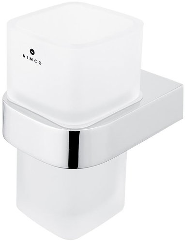 NIMCO Nikau toothbrush holder, container frosted glass - Toothbrush Holder - Main image