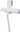 Glass squeegee for bathroom white - hanging metal and silicone Unix UN-3012-05