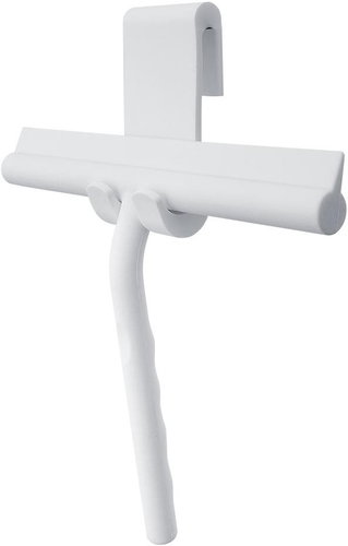 Nimco Shower glass squeegee for bathroom white - hanging metal and silicone Unix UN-3012-05 - Scraper - Main image