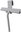 Glass squeegee for bathroom grey - hanging metal and silicone Unix UN-3012-04
