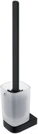 Nimco Toilet brush with square handle stainless steel - glass Nikau black NKC-30094CN-HR-90 - Toilet Brush