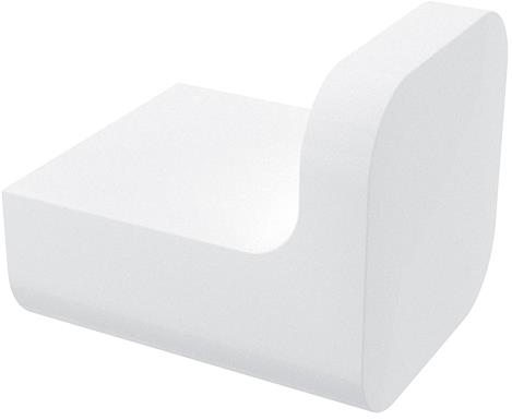 NIMCO Maya white single hook - Bathroom Hook - Main image
