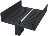 Nimco Bathroom and shower shelf for screen - double black metal 2091-DH-25-90 - Bathroom Shelf