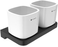 Nimco Maya black Toothbrush holder with cups MAC-29058DK-90 - Toothbrush Holder