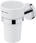 Toothbrush Holder Nimco Stainless steel toothbrush holder without drilling - ceramic containers Unix chrome UN-13058KU-26 - Držák na kartáčky