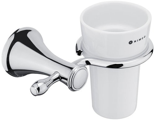 NIMCO Retro wall mounted toothbrush holder with ceramic cup LA 19058KU-26 - Toothbrush Holder - Main image