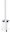 Brush with square handle chrome and ceramic Ki 14094KN-HR-26