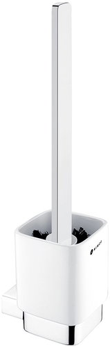 NIMCO Toilet brush with square handle chrome and ceramic Ki 14094KN-HR-26 - Toilet Brush - Main image