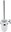 Nimco Toilet brush WC set stainless steel - ceramic without drilling Unix chrome UN-13094KU-26