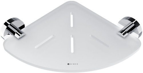 Nimco Shelf for bathroom and shower corner - plexiglass metal Unix UN-X208-26 - Bathroom Shelf - Main image