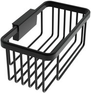 Nimco Kibo 18cm wire bathroom shelf, matte black brass - Bathroom Shelf