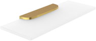 Nimco matte glass bathroom shelf, 30 cm, Nikau brushed gold - Bathroom Shelf