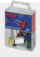 RON 421 19 mm-es színes - 5 darabos kiszerelésben - Binder csipesz