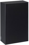 Rossignol SAS Manga, wall mounted with lid, 10 l, black - Rubbish Bin