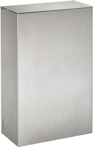 Rossignol SAS Axos, wall-mounted with lid, 20 l, matt stainless steel - Rubbish Bin - Main image