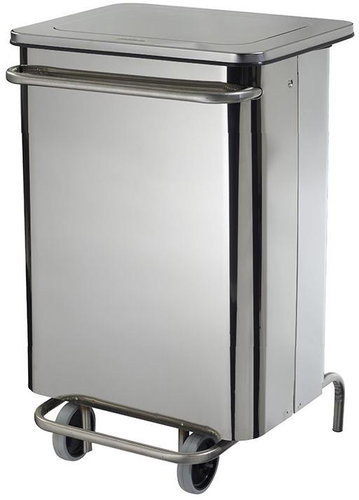 Rossignol SAS Collecroule Mobile pedal, 70 l, stainless steel - Rubbish Bin - Main image