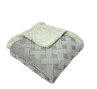 Rosh Lambskin blanket Knitted dream 200 × 230 cm, beige - Blanket