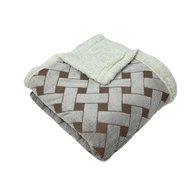 Rosh Lamb blanket Knitted dream 200 × 230 cm, brown - Blanket