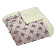Rosh Lambskin blanket Knitted dream 200 × 230 cm, pink - Blanket