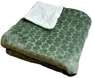 Rosh Lamb blanket Hearts 200 × 230 cm, green - Blanket