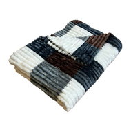 Rosh Microplush blanket 150 × 220 cm, Cubes Brown - Blanket