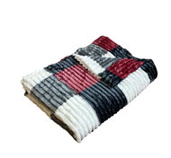Rosh Microplush blanket 150 × 220 cm, Cubes Bordeaux - Blanket