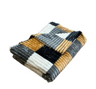 Rosh Microplush blanket 150 × 220 cm, Cubes Ochre - Blanket