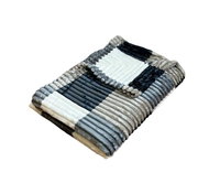 Rosh Microplush blanket 150 × 220 cm, Cubes Grey - Blanket