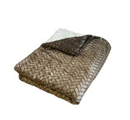 Rosh Microfleece blanket 150 × 220 cm, ZIG ZAG Beige - Blanket