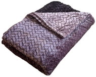 Rosh Microplush blanket 150 × 220 cm, ZIG ZAG Purple - Blanket
