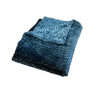 Rosh Microplush blanket 150 × 220 cm, ZIG ZAG Petrol - Blanket