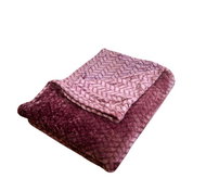 Rosh Microplush blanket 150 × 220 cm, ZIG ZAG Pink - Blanket