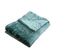 Rosh Mikroplyšová deka 150 × 220 cm, ZIG ZAG Zelená - Deka