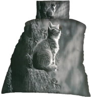 Rosh 3D bed linen A kitten and a butterfly - Bed Linen