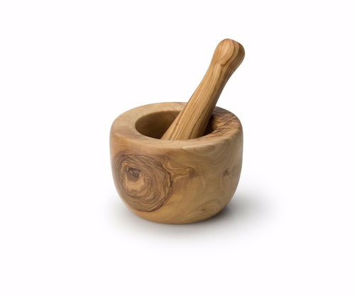 Continenta Mortar, Olive Wood, 14cm - Mortar - Main image