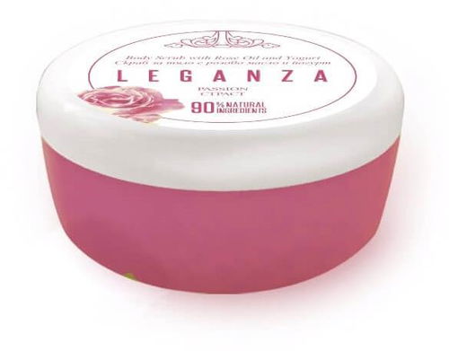 Leganza Cukrový tělový peeling s růžovým olejem a jogurtem 200 ml - Tělový peeling - Hlavní obrázek